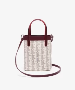 Mini Sac Cabas Avec Monogramme En Toile Enduite | Lacoste Best