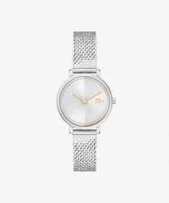 Montre 2 Aiguilles Suzanne Maille En Acier Inoxydable | Lacoste New