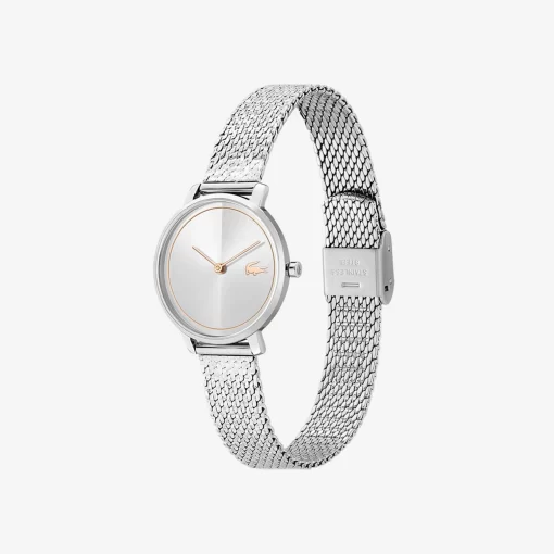 Montre 2 Aiguilles Suzanne Maille En Acier Inoxydable | Lacoste New