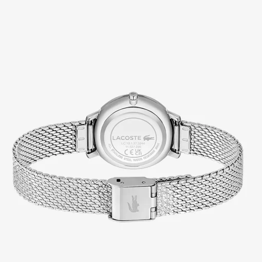 Montre 2 Aiguilles Suzanne Maille En Acier Inoxydable | Lacoste New