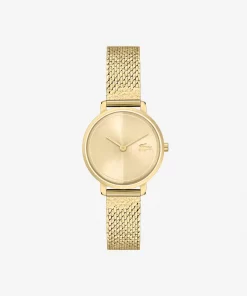 Montre 2 Aiguilles Suzanne Maille Ip Or Jaune | Lacoste Flash Sale