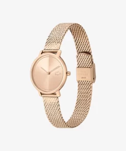 Montre 2 Aiguilles Suzanne Maille Ip Or Rose | Lacoste Flash Sale