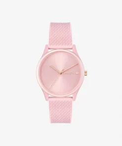 Montre 3 Aiguilles Crocodelle Silicone Rose | Lacoste Best