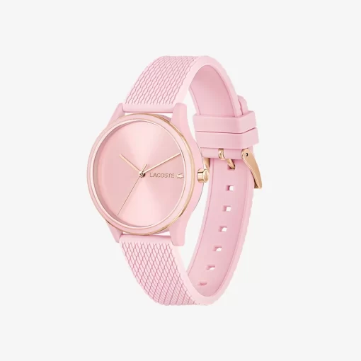 Montre 3 Aiguilles Crocodelle Silicone Rose | Lacoste Best