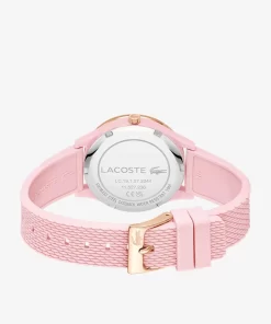 Montre 3 Aiguilles Crocodelle Silicone Rose | Lacoste Best