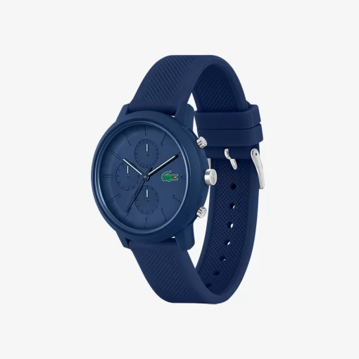 Montre Chrono .12.12 Silicone Bleu | Lacoste Online