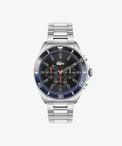 Montre Chronographe Tiebreaker Noire Avec Bracelet En Acier Inoxydable | Lacoste Cheap