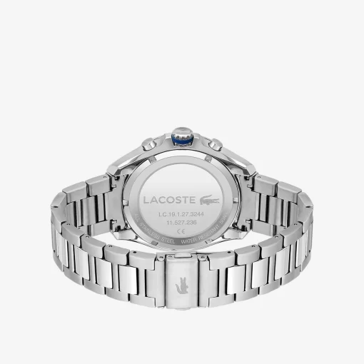 Montre Chronographe Tiebreaker Noire Avec Bracelet En Acier Inoxydable | Lacoste Cheap