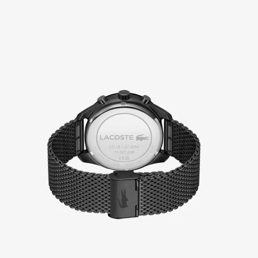 Montre Homme Chronographe Boston En Acier Noir | Lacoste Flash Sale