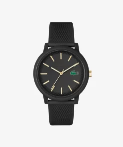 Montre Homme .12.12 3 Aiguilles En Silicone Noir | Lacoste Cheap