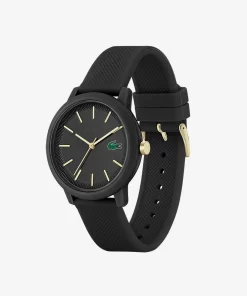 Montre Homme .12.12 3 Aiguilles En Silicone Noir | Lacoste Cheap