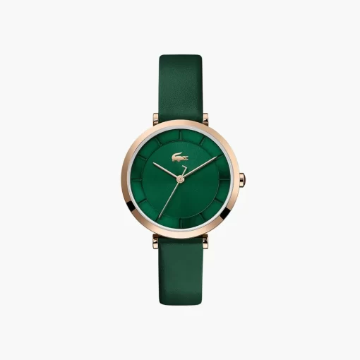 Montre Geneva Bracelet En Cuir Vert | Lacoste Best