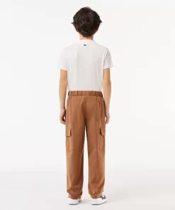 Pantalon Cargo En Gabardine Legere De Coton | Lacoste Hot