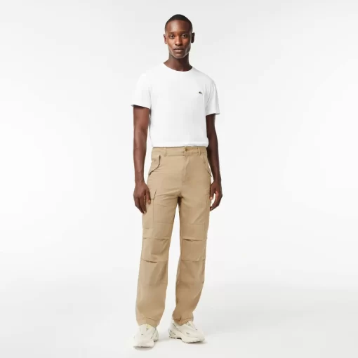 Pantalon Cargo Straight Fit En Coton | Lacoste Best