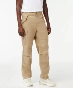 Pantalon Cargo Straight Fit En Coton | Lacoste Best