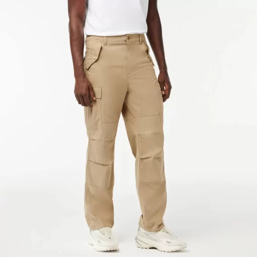 Pantalon Cargo Straight Fit En Coton | Lacoste Best