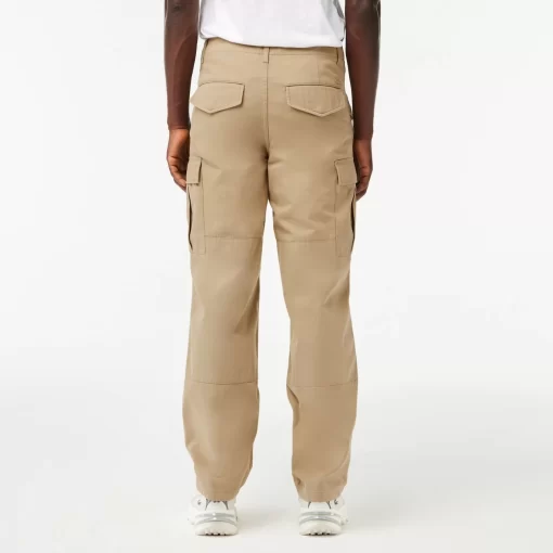 Pantalon Cargo Straight Fit En Coton | Lacoste Best