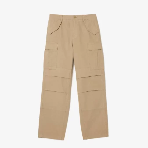 Pantalon Cargo Straight Fit En Coton | Lacoste Best