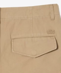 Pantalon Cargo Straight Fit En Coton | Lacoste Best