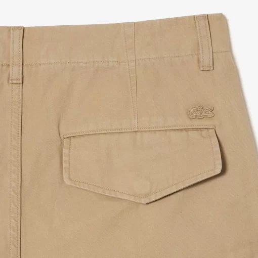 Pantalon Cargo Straight Fit En Coton | Lacoste Best