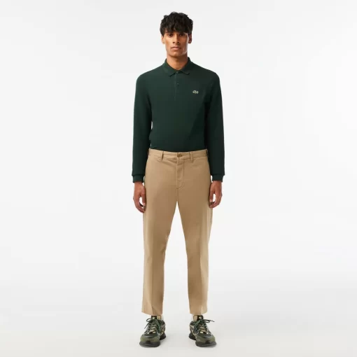 Pantalon Chino Fusele En Coton Stretch | Lacoste Fashion