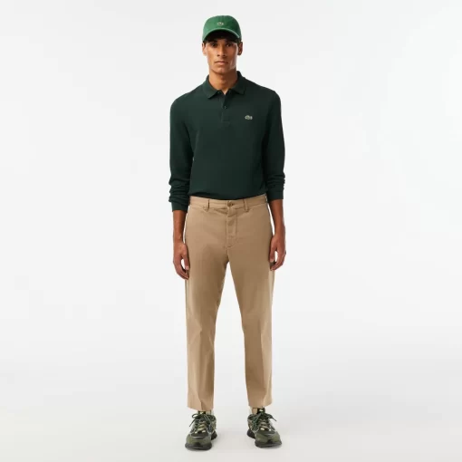 Pantalon Chino Fusele En Coton Stretch | Lacoste Fashion