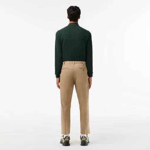 Pantalon Chino Fusele En Coton Stretch | Lacoste Fashion