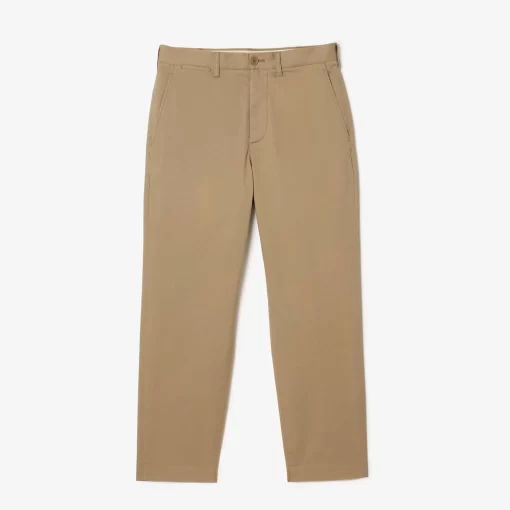 Pantalon Chino Fusele En Coton Stretch | Lacoste Fashion