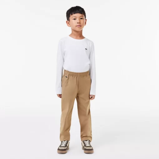 Pantalon Chino Garçon En Gabardine De Coton Stretch | Lacoste Best