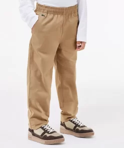 Pantalon Chino Garçon En Gabardine De Coton Stretch | Lacoste Best