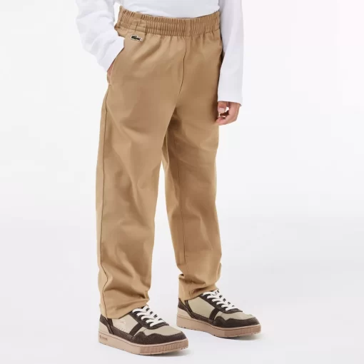 Pantalon Chino Garçon En Gabardine De Coton Stretch | Lacoste Best