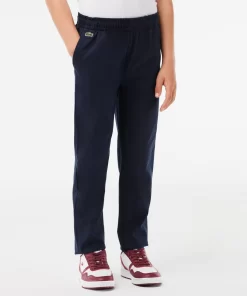 Pantalon Chino Garçon En Gabardine De Coton Stretch | Lacoste Outlet