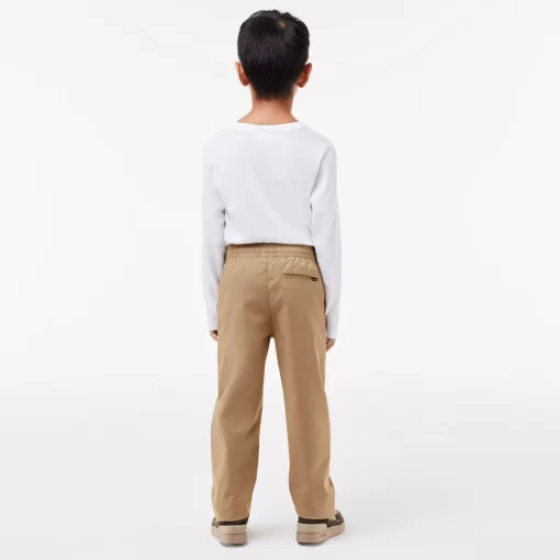 Pantalon Chino Garçon En Gabardine De Coton Stretch | Lacoste Best