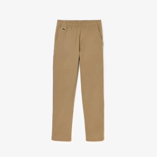 Pantalon Chino Garçon En Gabardine De Coton Stretch | Lacoste Best