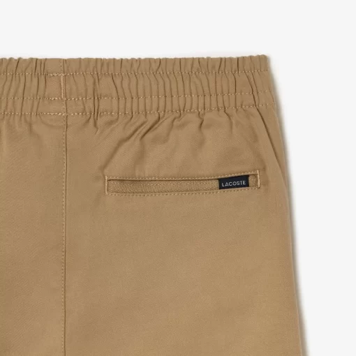 Pantalon Chino Garçon En Gabardine De Coton Stretch | Lacoste Best