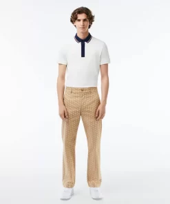 Pantalon Chino Imprime Monogramme Straight Fit | Lacoste Best Sale