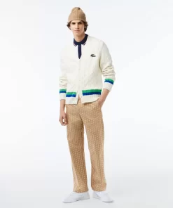 Pantalon Chino Imprime Monogramme Straight Fit | Lacoste Best Sale