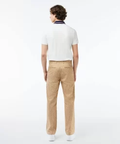 Pantalon Chino Imprime Monogramme Straight Fit | Lacoste Best Sale