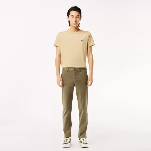 Pantalon Chino Slim Fit En Coton Stretch Biologique | Lacoste Flash Sale