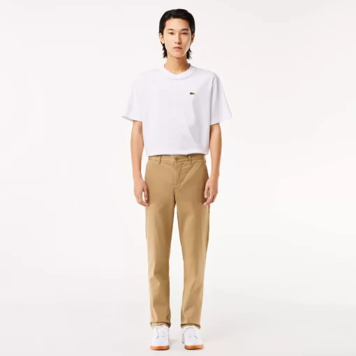 Pantalon Chino Slim Fit En Coton Stretch Biologique | Lacoste Best Sale