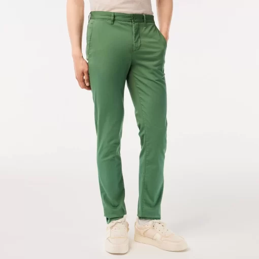 Pantalon Chino Slim Fit En Coton Stretch Biologique | Lacoste Discount