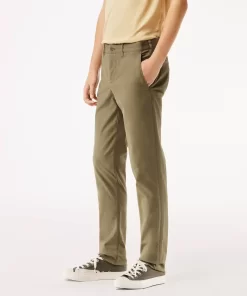 Pantalon Chino Slim Fit En Coton Stretch Biologique | Lacoste Flash Sale