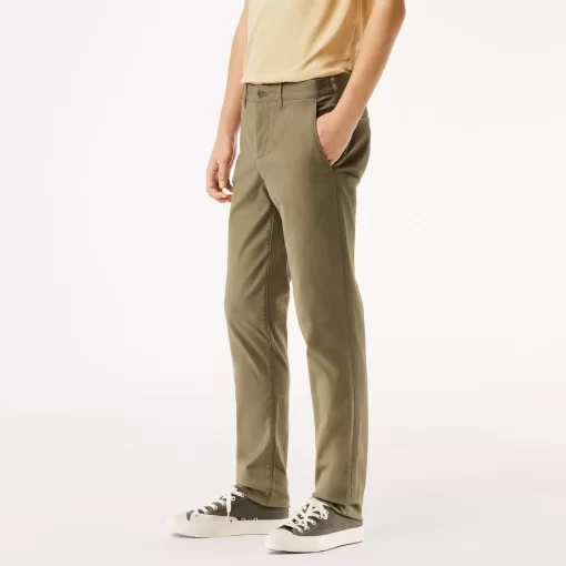 Pantalon Chino Slim Fit En Coton Stretch Biologique | Lacoste Flash Sale