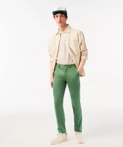 Pantalon Chino Slim Fit En Coton Stretch Biologique | Lacoste Discount