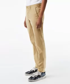 Pantalon Chino Slim Fit En Coton Stretch Uni | Lacoste Cheap