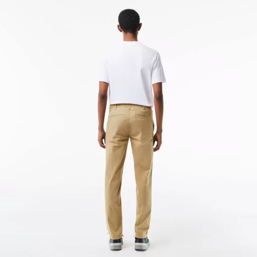 Pantalon Chino Slim Fit En Coton Stretch Uni | Lacoste Cheap