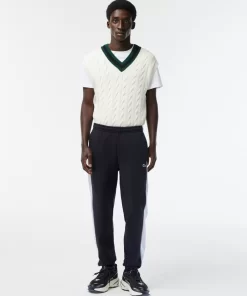 Pantalon De Survetement Homme Avec Marquage Et Bandes Contrastees | Lacoste Fashion