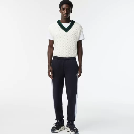 Pantalon De Survetement Homme Avec Marquage Et Bandes Contrastees | Lacoste Fashion