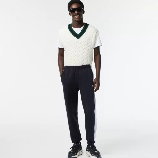 Pantalon De Survetement Homme Avec Marquage Et Bandes Contrastees | Lacoste Fashion