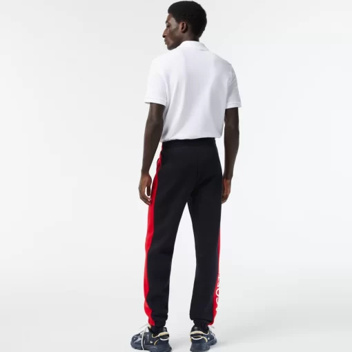 Pantalon De Survetement Homme Avec Marquage Et Bandes Contrastees | Lacoste Shop